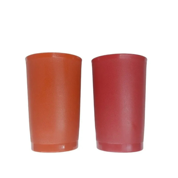 Vintage Tupperware  Plastic Cups Set of 4 - Picture 5 of 9